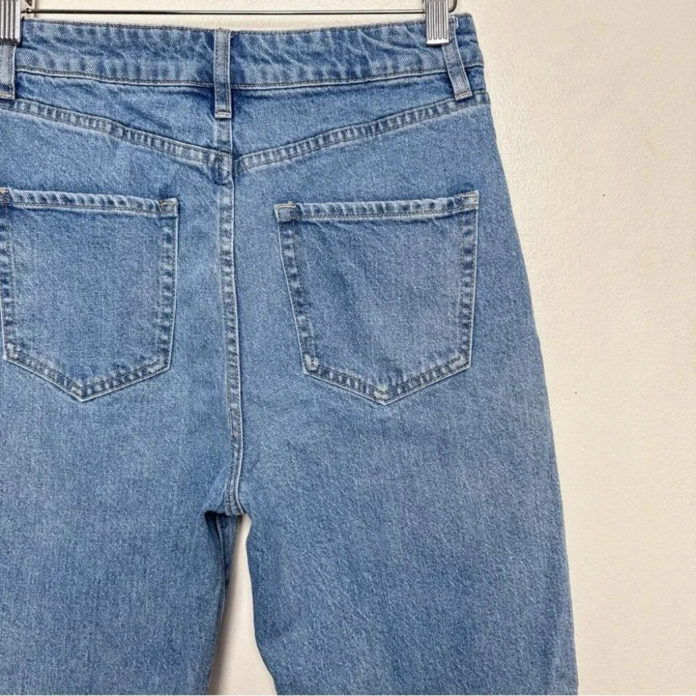 Ever  New Womens 6 Denim Effy Barrell Relaxed Leg Jeans Medium Wash - Picture 12 of 14